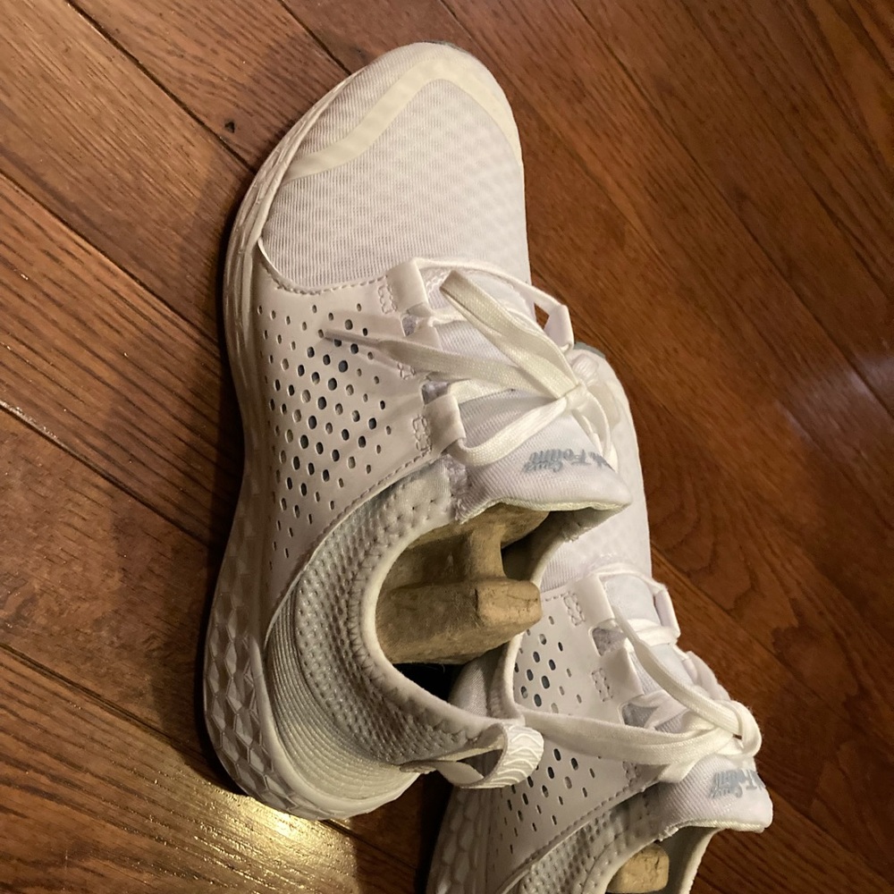 White New Balance sneakers